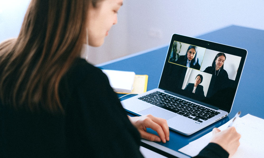 Video conferencing on Microsoft Teams 