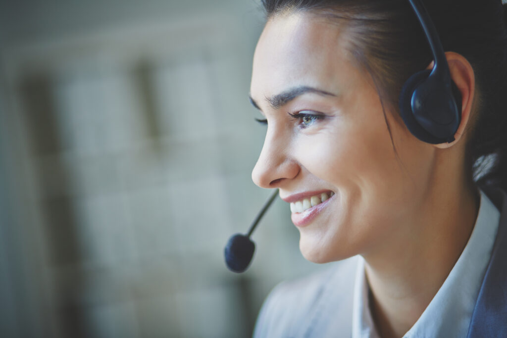 smiling cyber security support representative