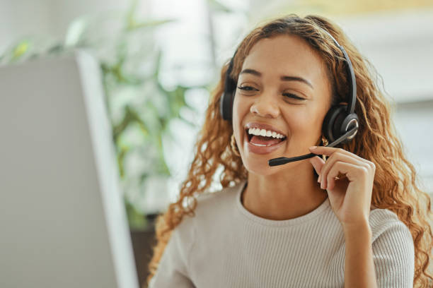 Contact Northstar customer service representative wearing a headset, smiling and ready to assist.